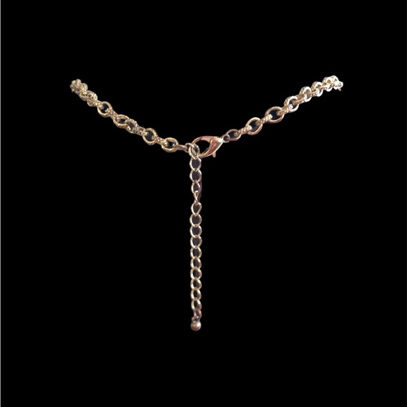 Peach‎ Brown Gold Tone Glam Bib Necklace 22 in - Picture 4 of 7